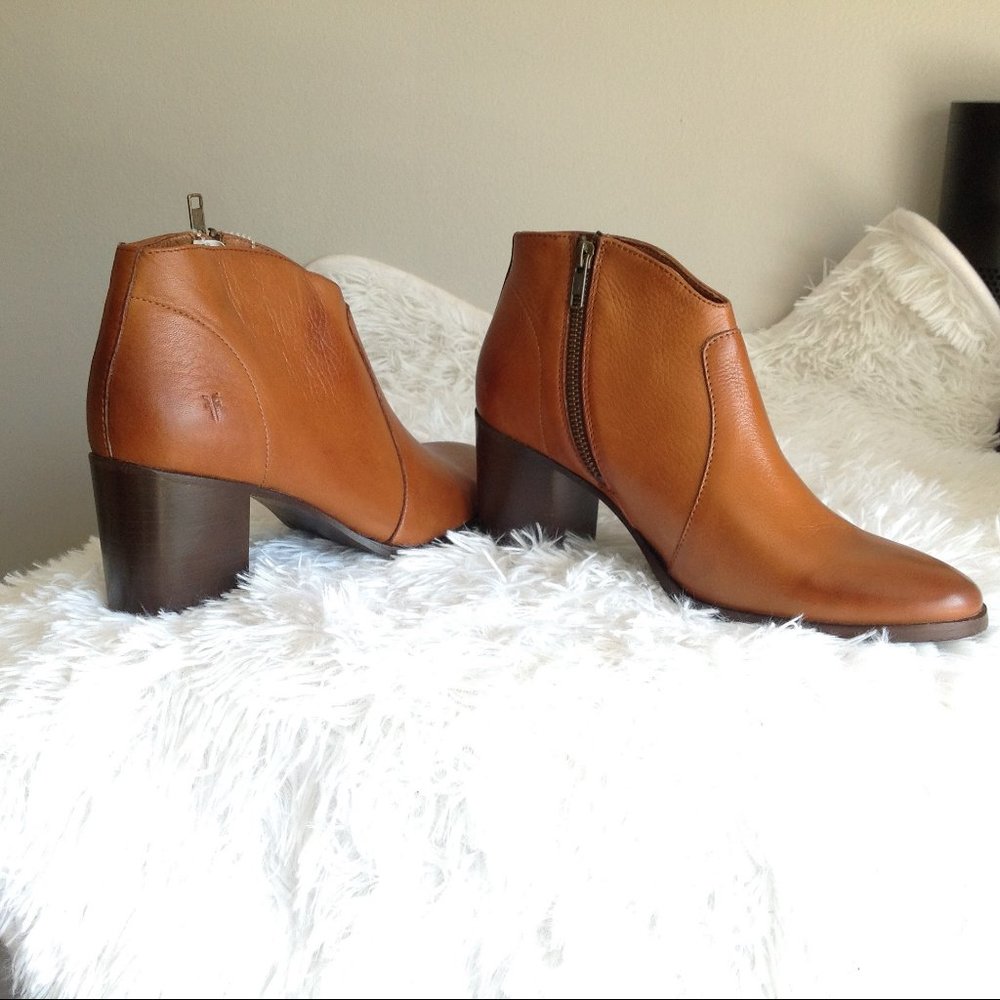 Frye Reed Leather Booties Corpcore - Picture 3 of 10